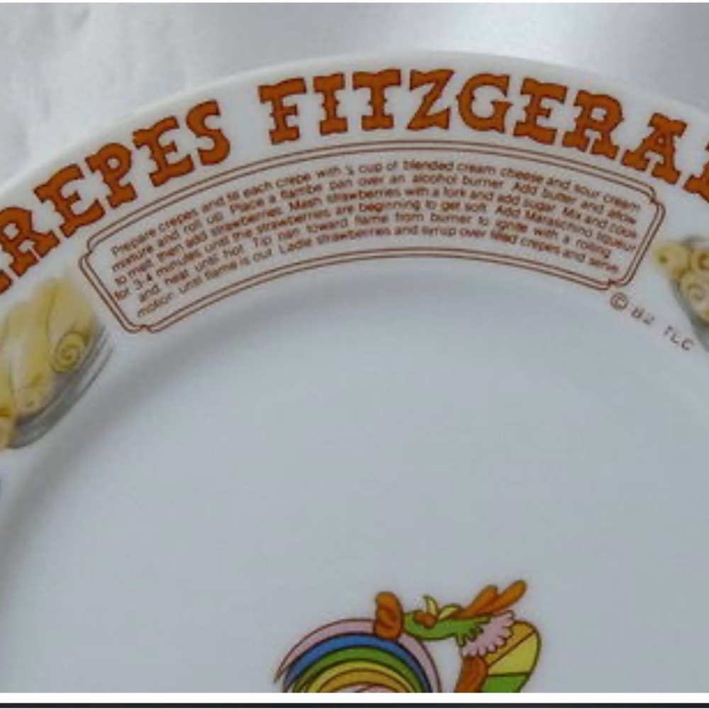 Ljungberg Brennan's Restaurant New Orleans Dessert Recipe Plates Set of 4 Rare! - Picture 6 of 7